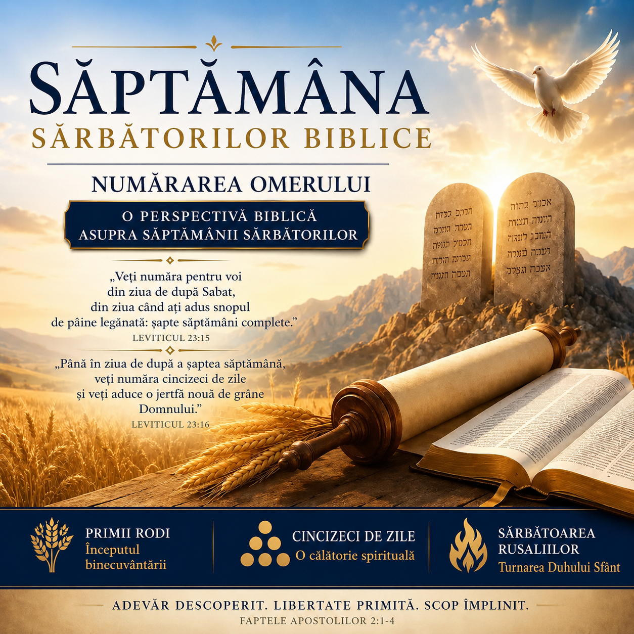 Shavuot și Numărarea Omerului: O perspectivă biblică asupra Sărbătorii Săptămânilor